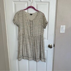 River Island Polka Dot Mini Dress - Cream and Black